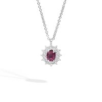 Collana Recarlo Donna Camelia in Oro Rubino 0.42 Ct P77CC001/RB-45 - P77CC001/RB-45